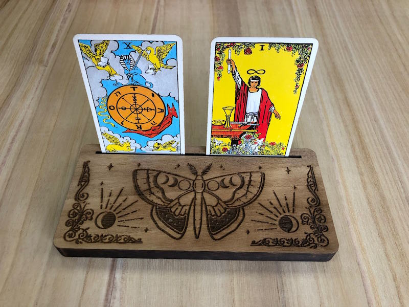 Expositor Cartas del Tarot Polilla